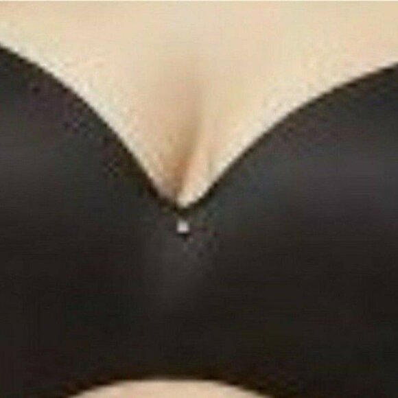 Lane Bryant Cacique Bra Backsmoother Lightly Lined Balconette Size 46DD Black - Picture 8 of 9